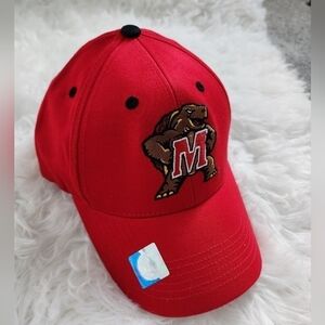 Collegiate Maryland Terrapins Top of the World Dynasty Hat - Red. New
